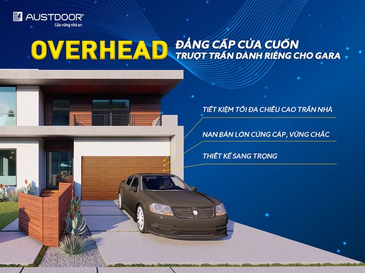 OVERHEAD – Đẳng cấp cửa cuốn trượt trần dành riêng cho gara!